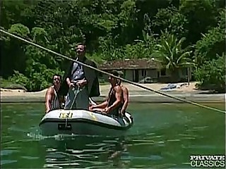 Anal Orgy in a Boat with the Brazilian 'Garotas'